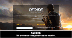 Desktop Screenshot of decadesmokeless.com